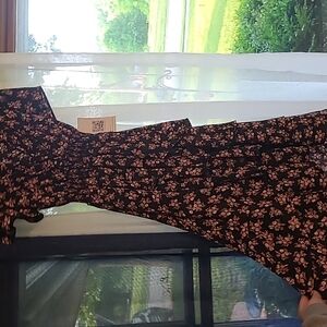 Floral Black and Pink Dress